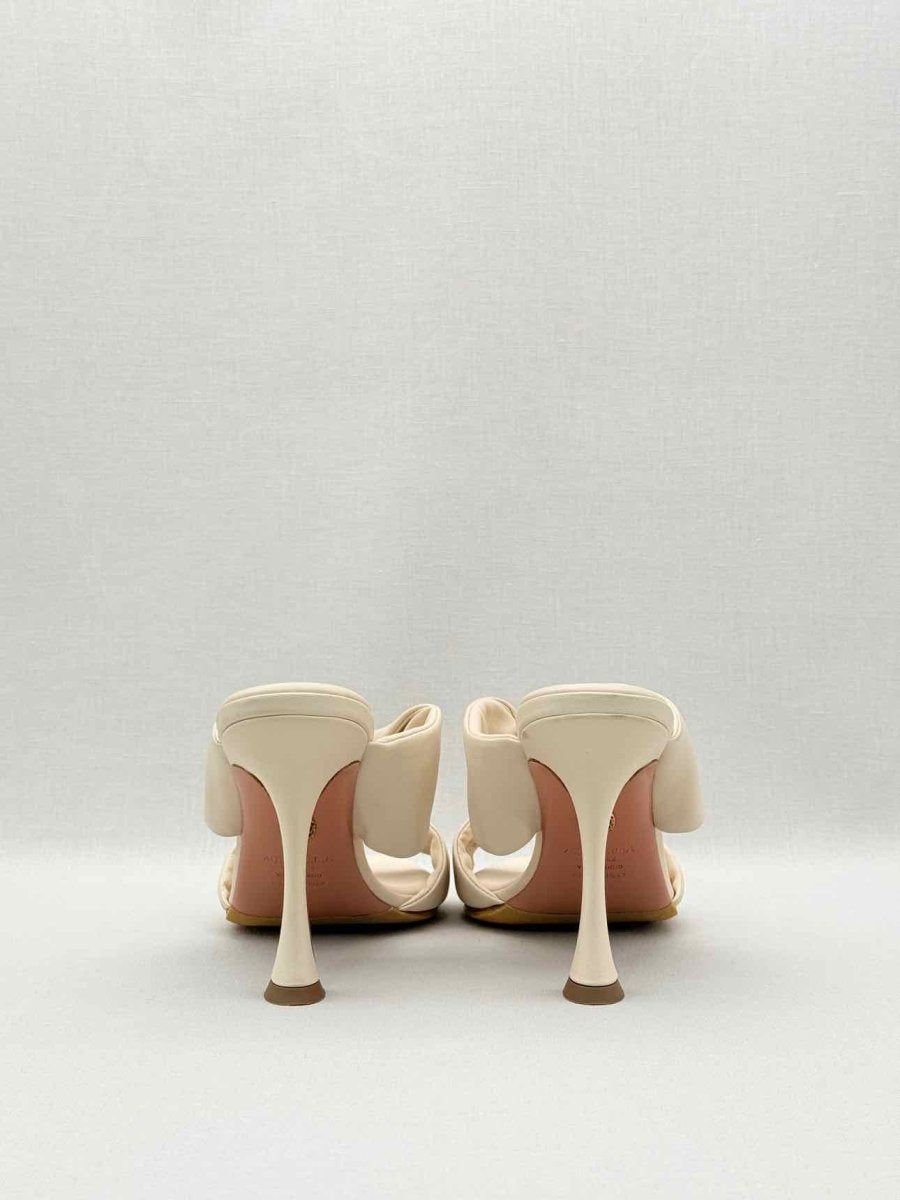 Pre-loved AQUAZZURA Twist Cream Size EU 41 Mules at Reems Closet