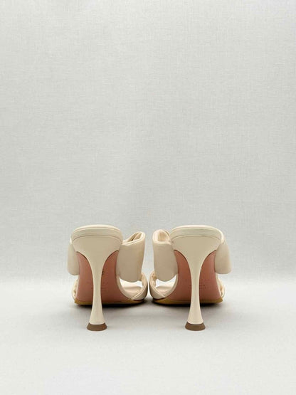 Pre-loved AQUAZZURA Twist Cream Size EU 41 Mules at Reems Closet
