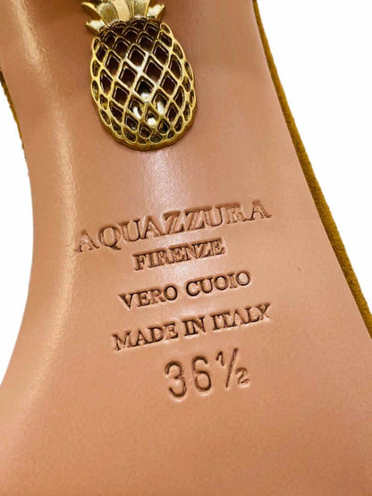 Pre - loved AQUAZZURA Wild Thing Brown Size EU 36.5 Heeled Sandals at Reems Closet