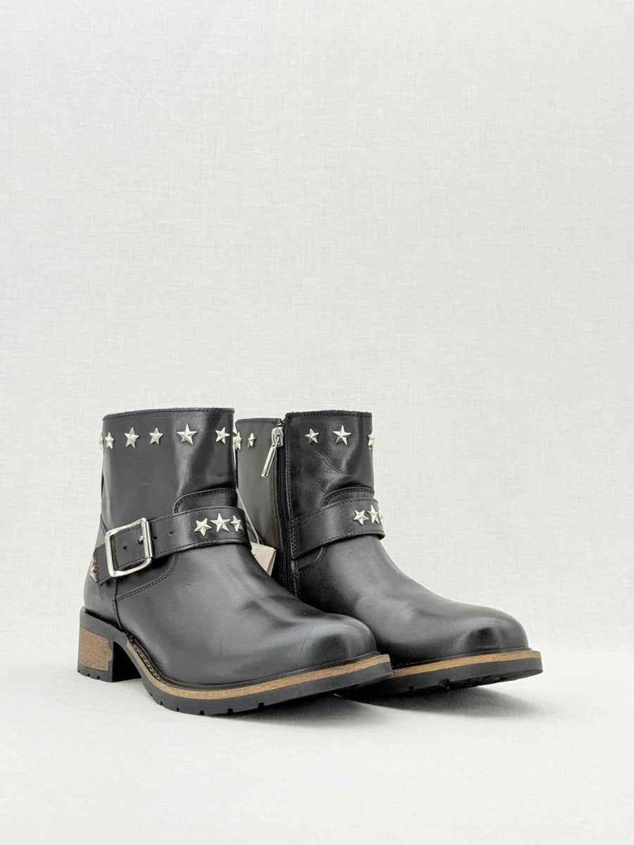 Pre - loved ARMANI Black Size EU 40 Ankle Boots at Reems Closet