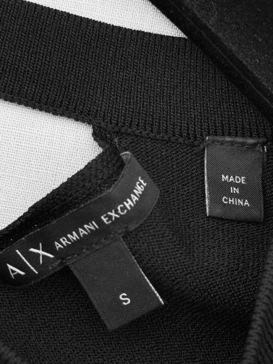 Pre - loved ARMANI EXCHANGE Black Size Small Top at Reems Closet