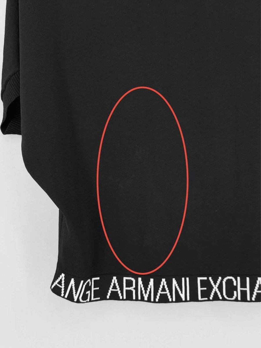 Pre - loved ARMANI EXCHANGE Black Size Small Top at Reems Closet
