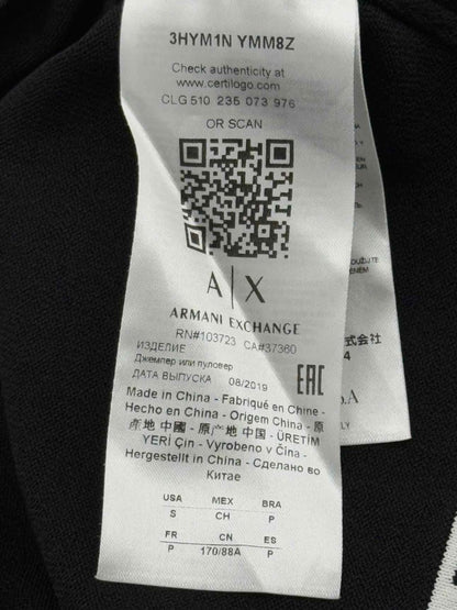 Pre - loved ARMANI EXCHANGE Black Size Small Top at Reems Closet