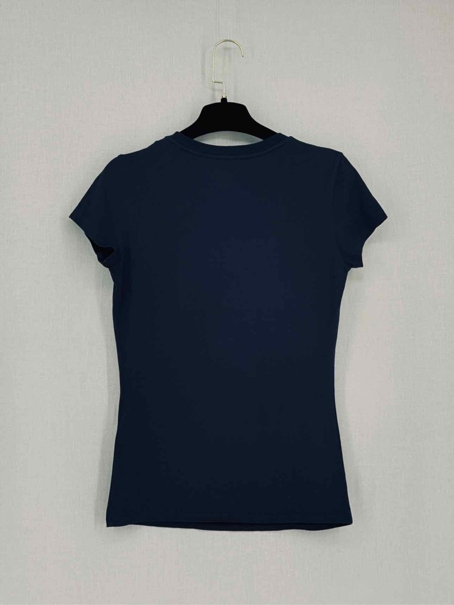 Pre-loved ARMANI EXCHANGE Navy Blue Logo Size Small T-shirt at Reems Closet