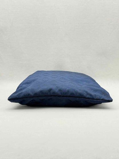 Pre - loved ARMANI JEANS Blue Monogram Tote Bag at Reems Closet