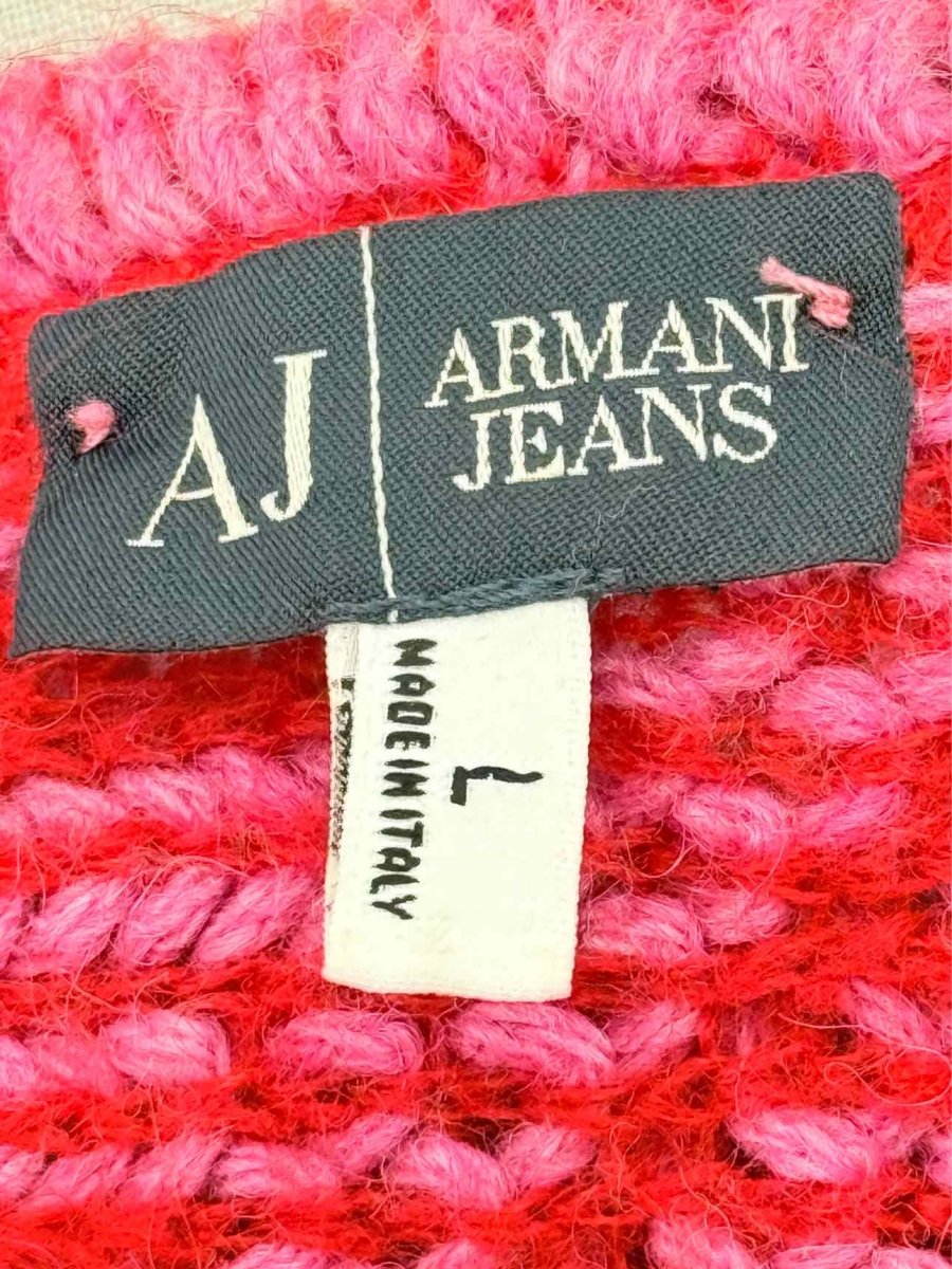Pre - loved ARMANI JEANS Pink Size Large Cardigan at Reems Closet