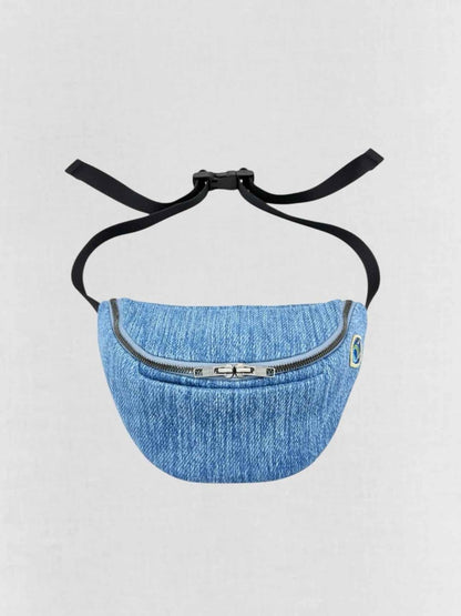 Pre-loved ARTIPOPPE Magic Blue Woven Belt Bag at Reems Closet