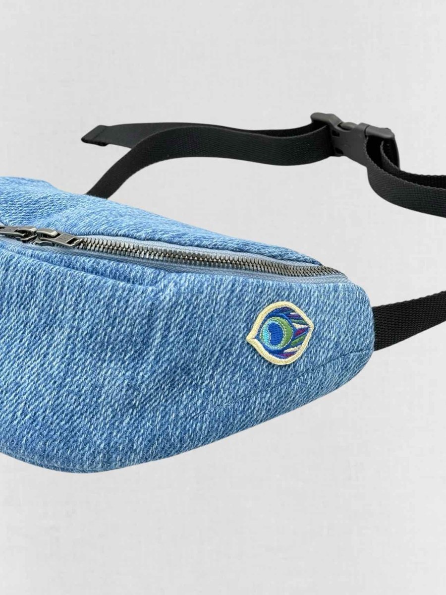 Pre-loved ARTIPOPPE Magic Blue Woven Belt Bag at Reems Closet
