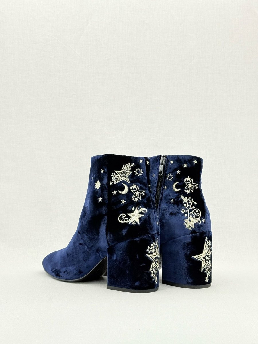 Pre - loved ASH Elixir Navy Blue Size EU 39 Ankle Boots at Reems Closet