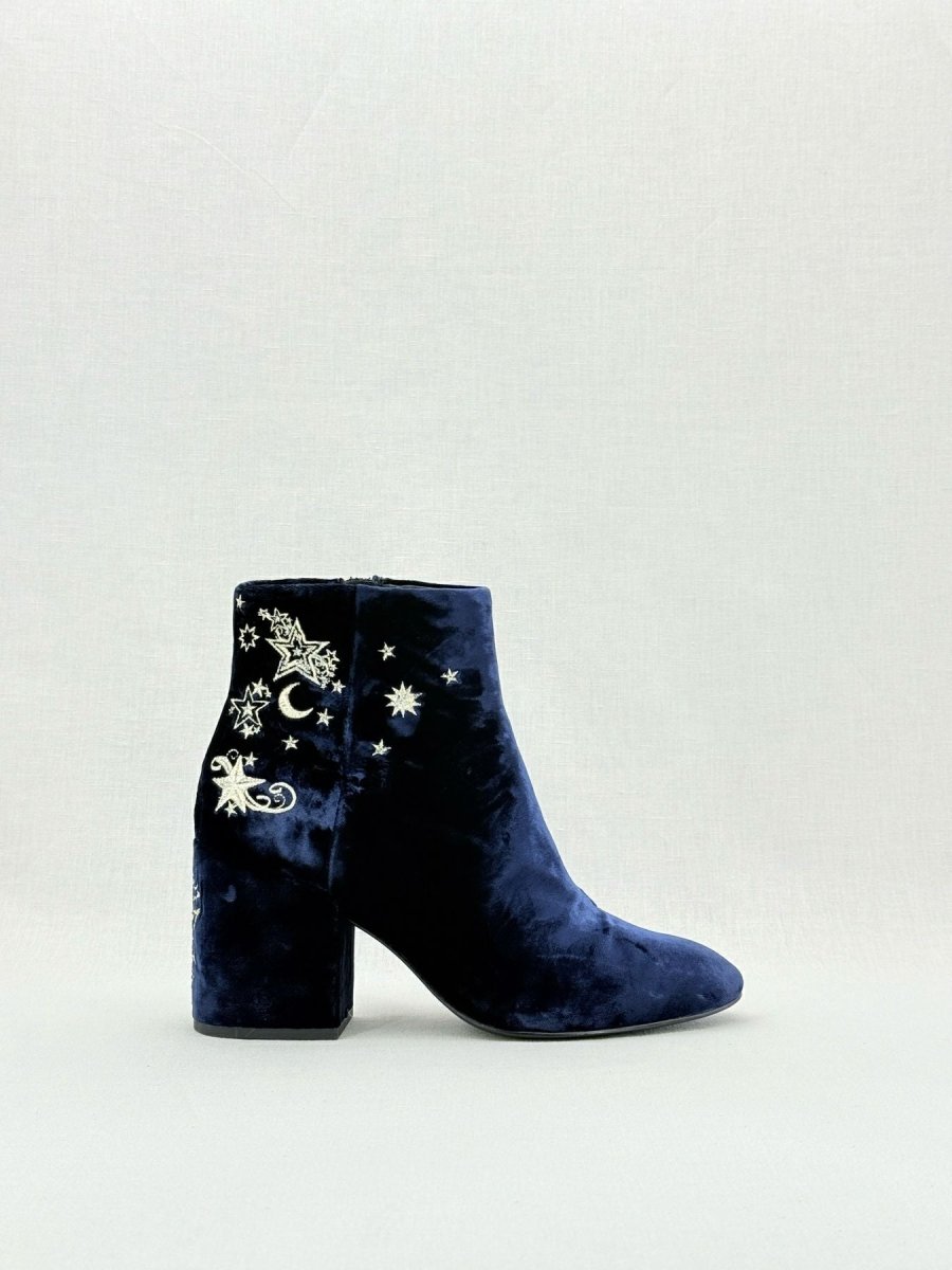 Pre - loved ASH Elixir Navy Blue Size EU 39 Ankle Boots at Reems Closet