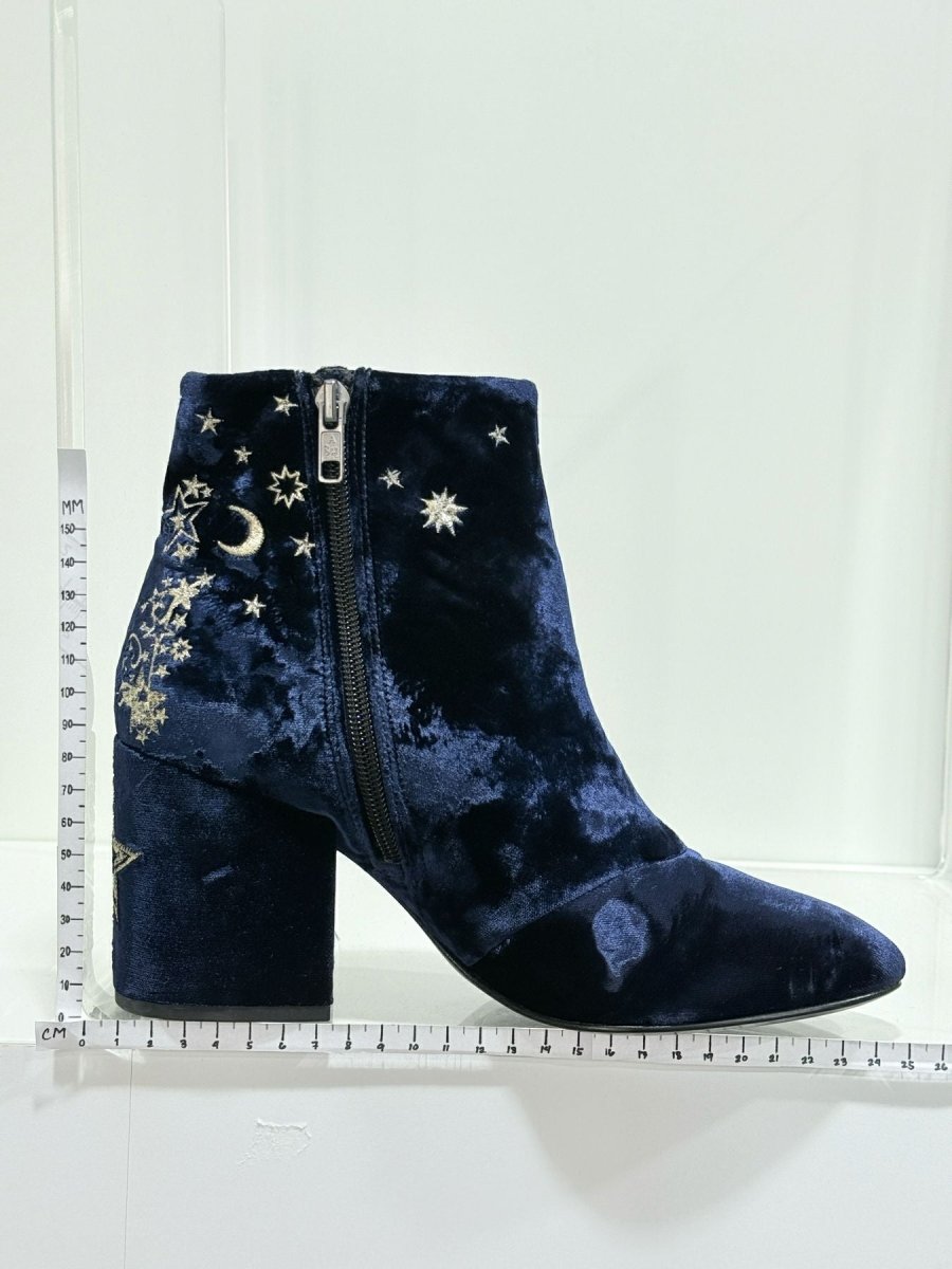 Pre - loved ASH Elixir Navy Blue Size EU 39 Ankle Boots at Reems Closet