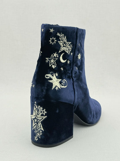 Pre - loved ASH Elixir Navy Blue Size EU 39 Ankle Boots at Reems Closet