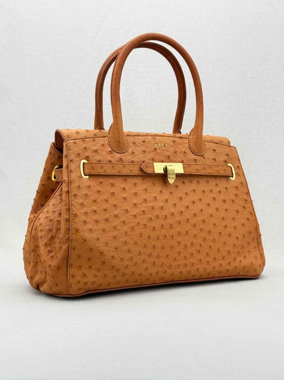 Pre - loved ASPREY 1781 Tan Top Handle at Reems Closet