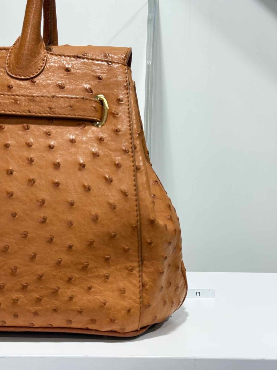 Pre - loved ASPREY 1781 Tan Top Handle at Reems Closet