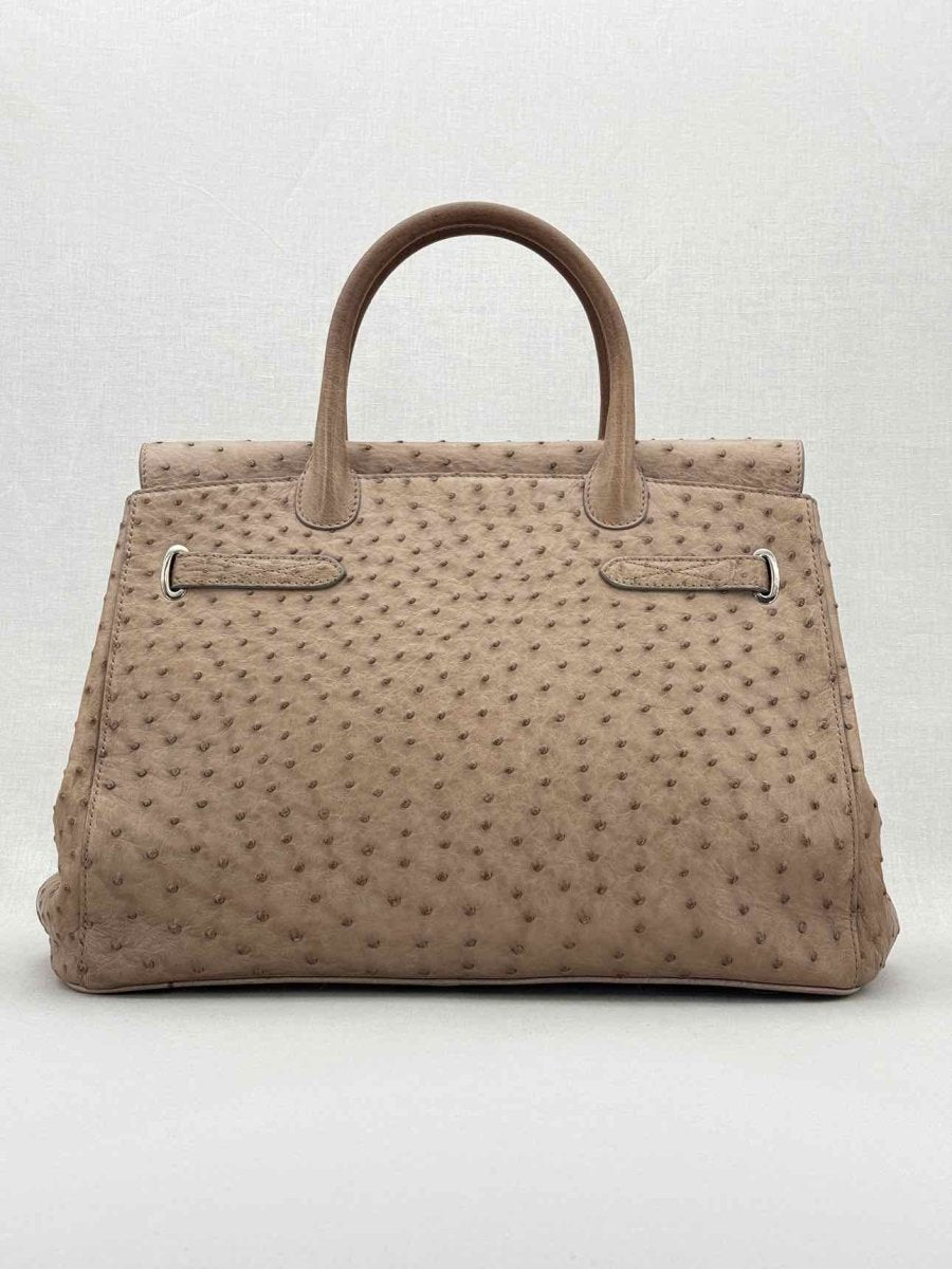 Pre - loved ASPREY 1781 Taupe Top Handle at Reems Closet