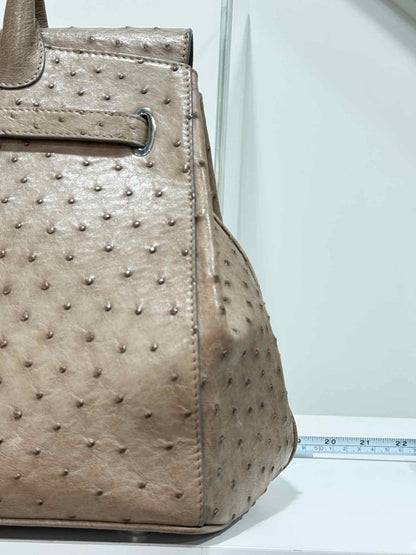 Pre - loved ASPREY 1781 Taupe Top Handle at Reems Closet