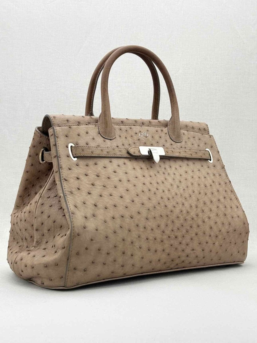 Pre - loved ASPREY 1781 Taupe Top Handle at Reems Closet