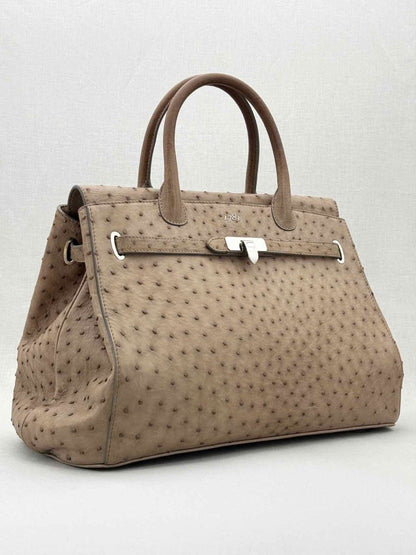 Pre - loved ASPREY 1781 Taupe Top Handle at Reems Closet