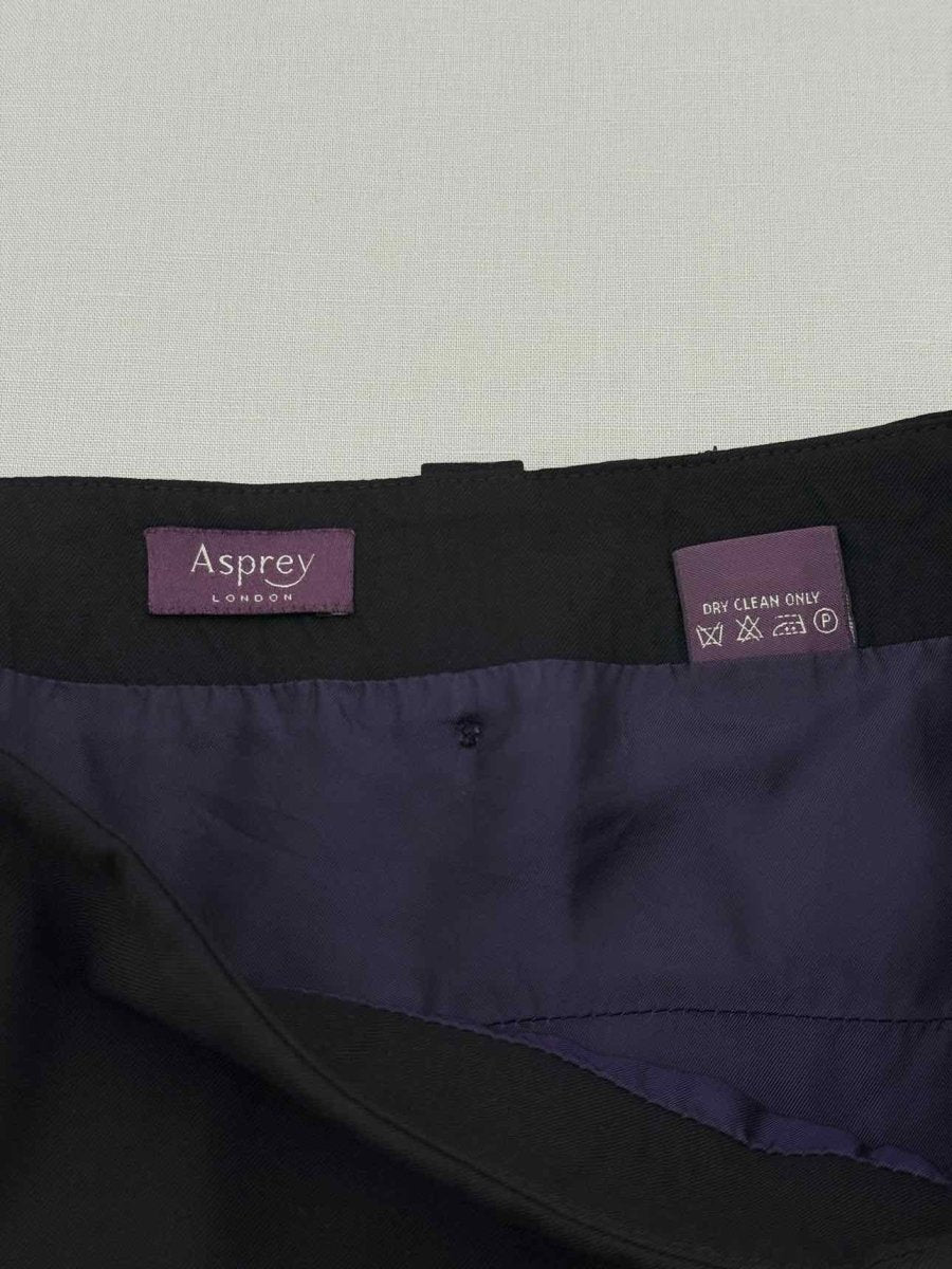 Pre - loved ASPREY Black Size US 6 Mini Skirt at Reems Closet
