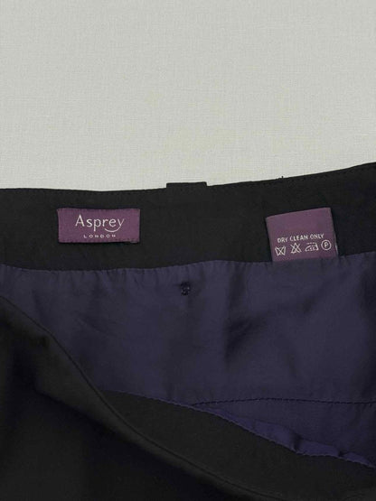 Pre - loved ASPREY Black Size US 6 Mini Skirt at Reems Closet