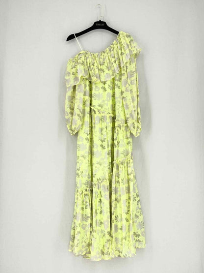Pre - loved ASTR THE LABEL Yellow & Grey Size XSmall Long Dress at Reems Closet