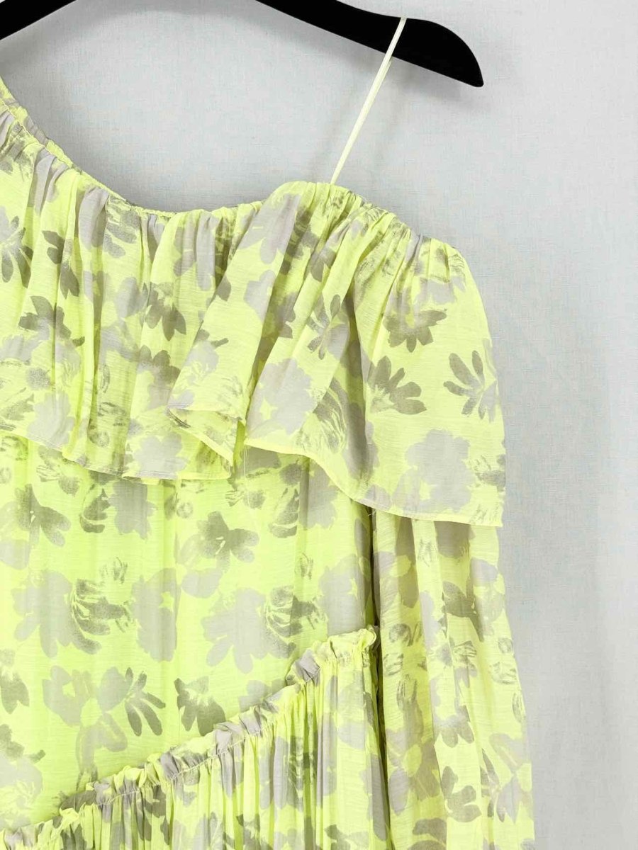 Pre - loved ASTR THE LABEL Yellow & Grey Size XSmall Long Dress at Reems Closet