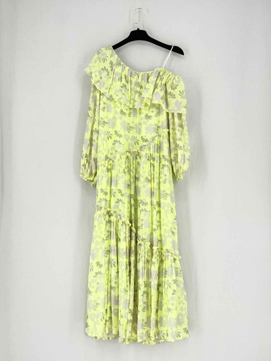 Pre - loved ASTR THE LABEL Yellow & Grey Size XSmall Long Dress at Reems Closet