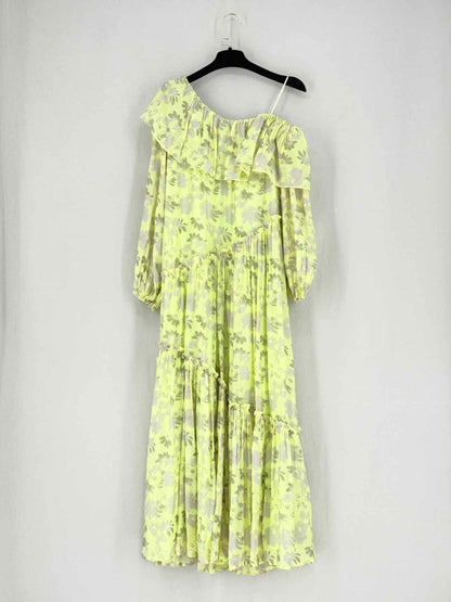 Pre - loved ASTR THE LABEL Yellow & Grey Size XSmall Long Dress at Reems Closet