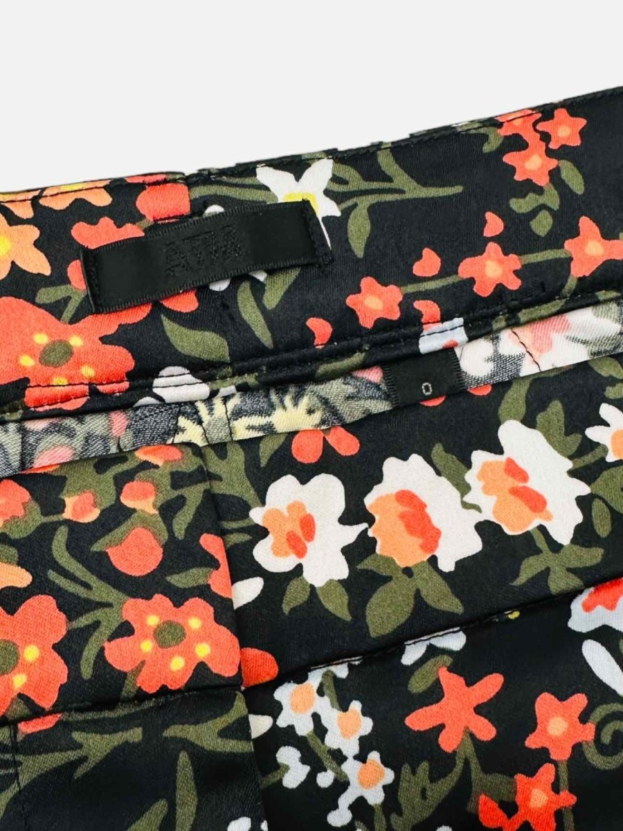 Pre - loved ATM Black Multicolor Floral Print Size US 0 Shorts at Reems Closet