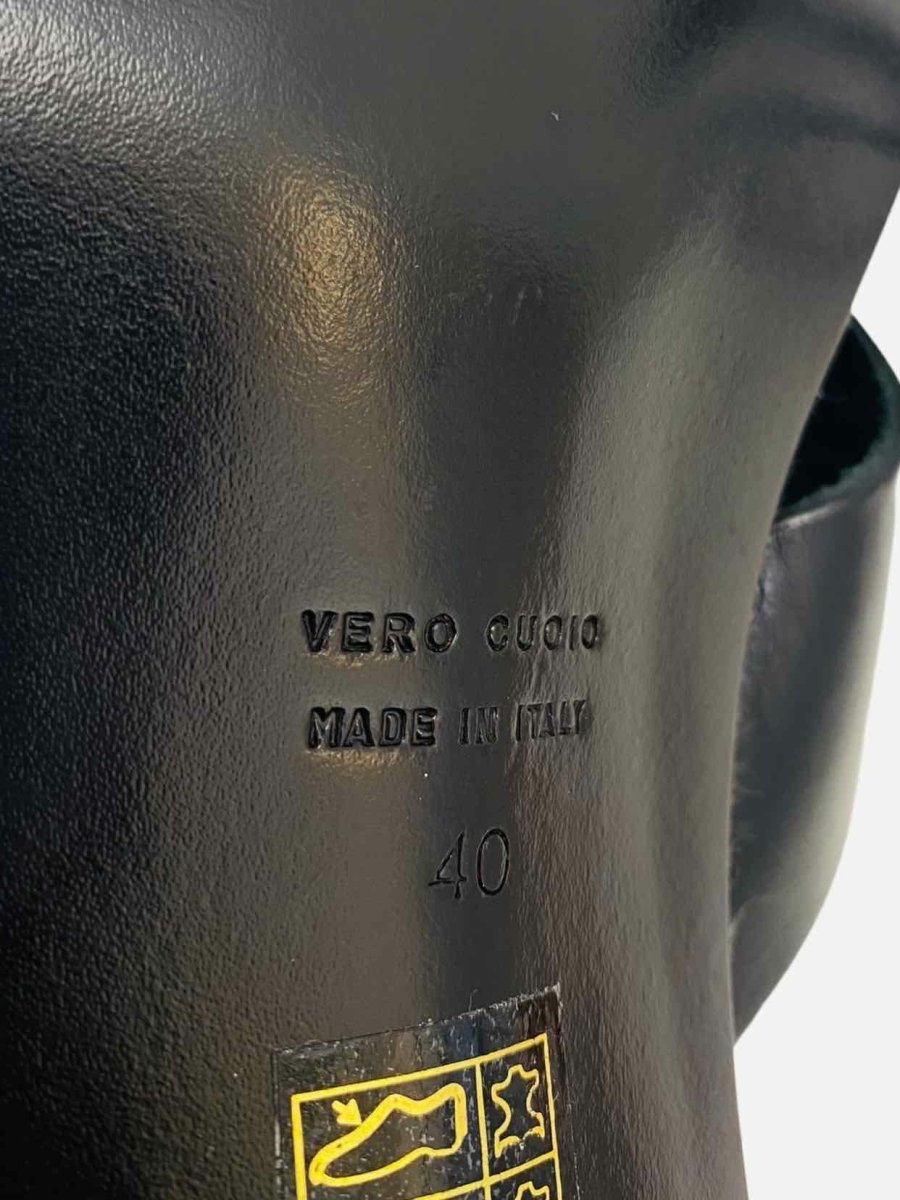 Pre - loved ATP ATELIER Black Size EU 40 Mules at Reems Closet