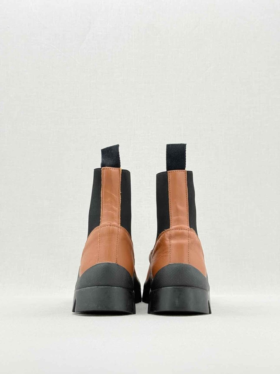 Pre - loved ATP ATELIER Chelsea Tan Size EU 37 Ankle Boots at Reems Closet