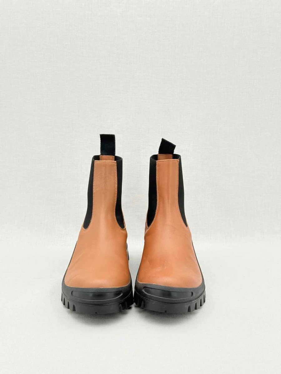 Pre - loved ATP ATELIER Chelsea Tan Size EU 37 Ankle Boots at Reems Closet