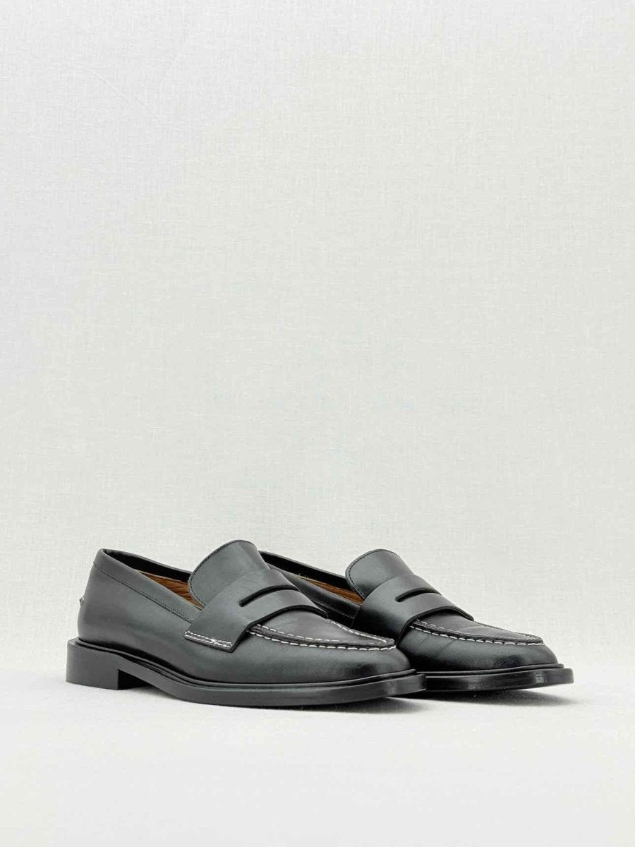 Pre - loved ATP ATELIER Monti Black Size EU 37 Loafers at Reems Closet