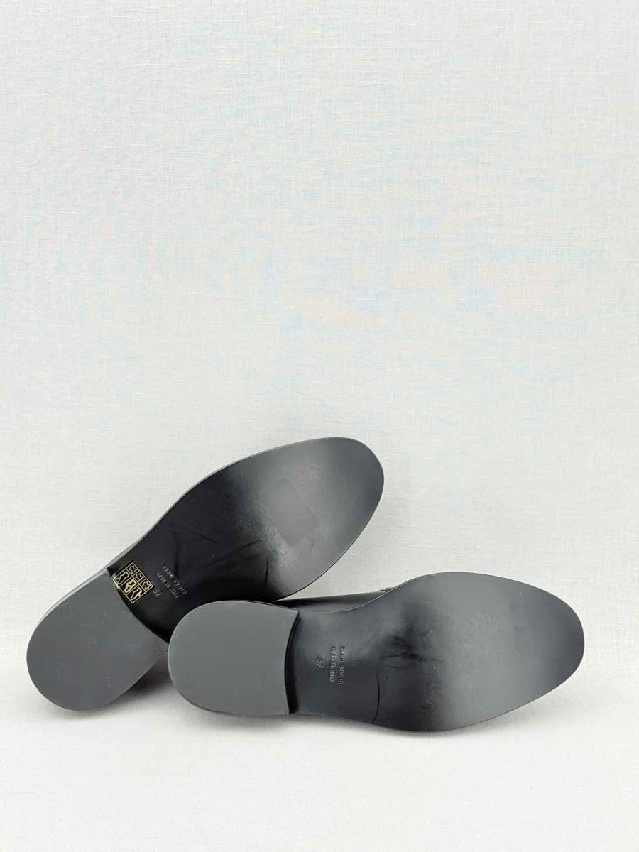 Pre - loved ATP ATELIER Monti Black Size EU 37 Loafers at Reems Closet