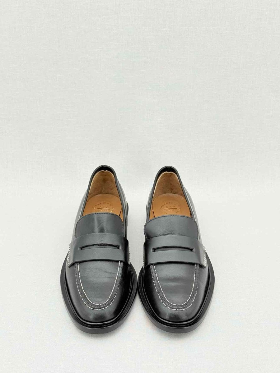 Pre - loved ATP ATELIER Monti Black Size EU 37 Loafers at Reems Closet