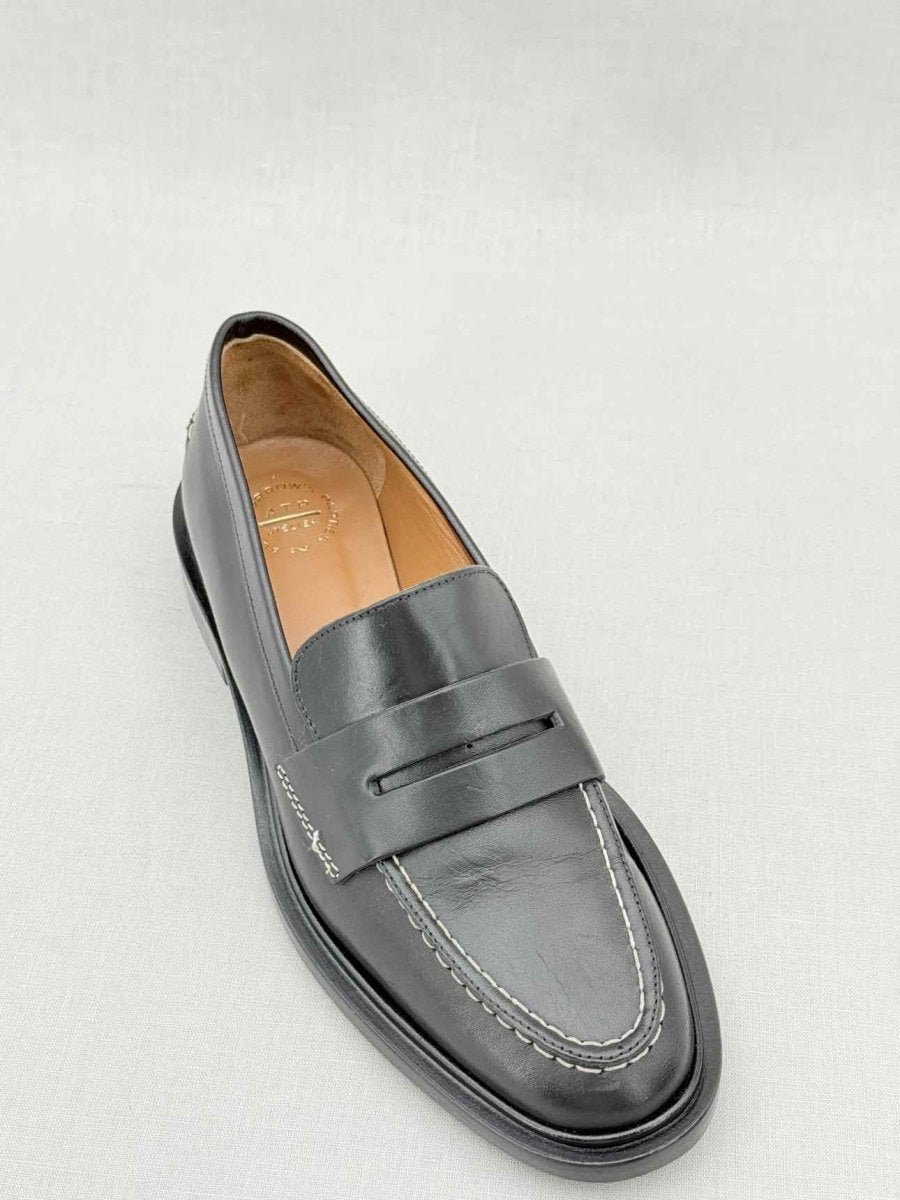 Pre - loved ATP ATELIER Monti Black Size EU 37 Loafers at Reems Closet
