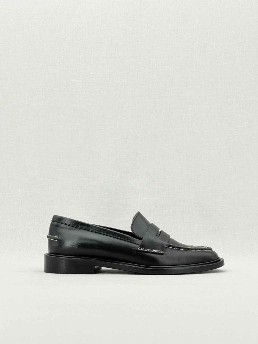 Pre - loved ATP ATELIER Monti Black Size EU 37 Loafers at Reems Closet