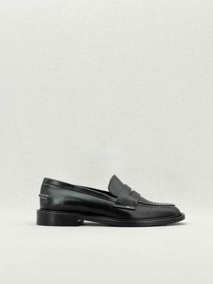 Pre - loved ATP ATELIER Monti Black Size EU 37 Loafers at Reems Closet