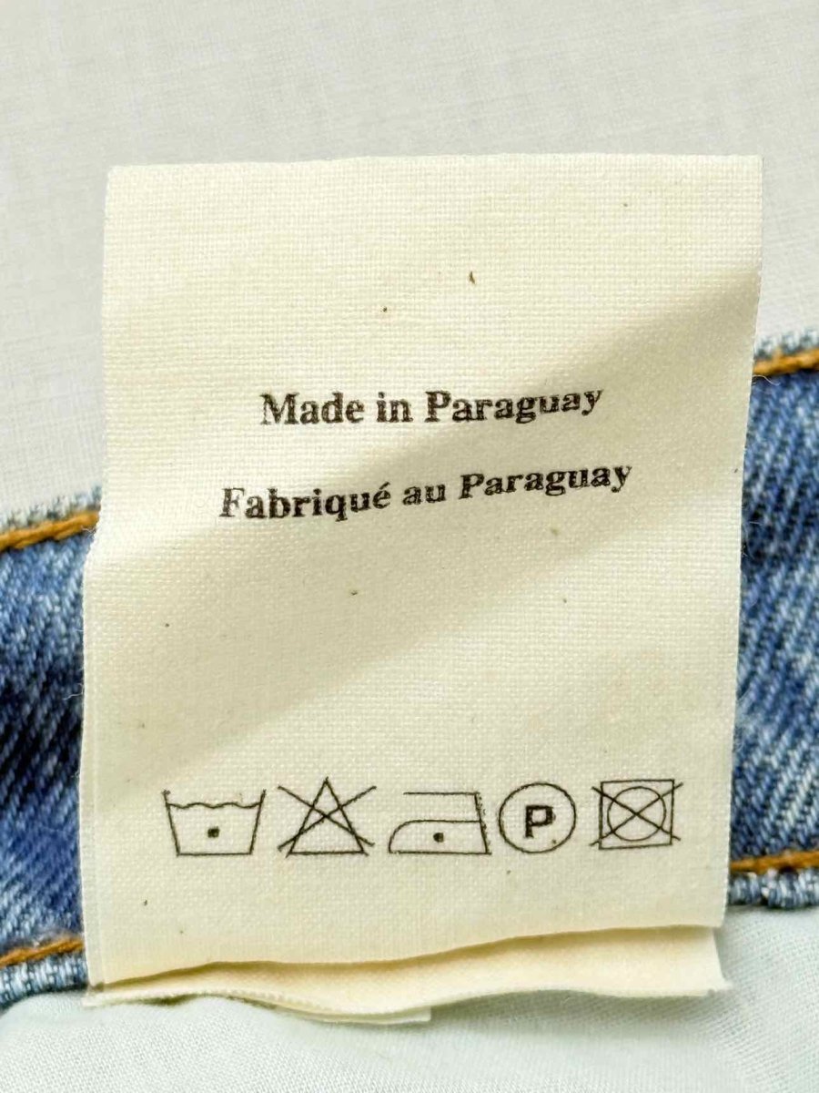 Pre - loved A.W.A.K.E MODE Mirror Effect Blue Size US 2 Long Skirt at Reems Closet