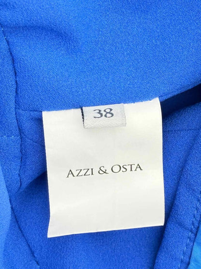 Pre - loved AZZI & OSTA Blue w/ Pink Size US 2 Long Dress at Reems Closet