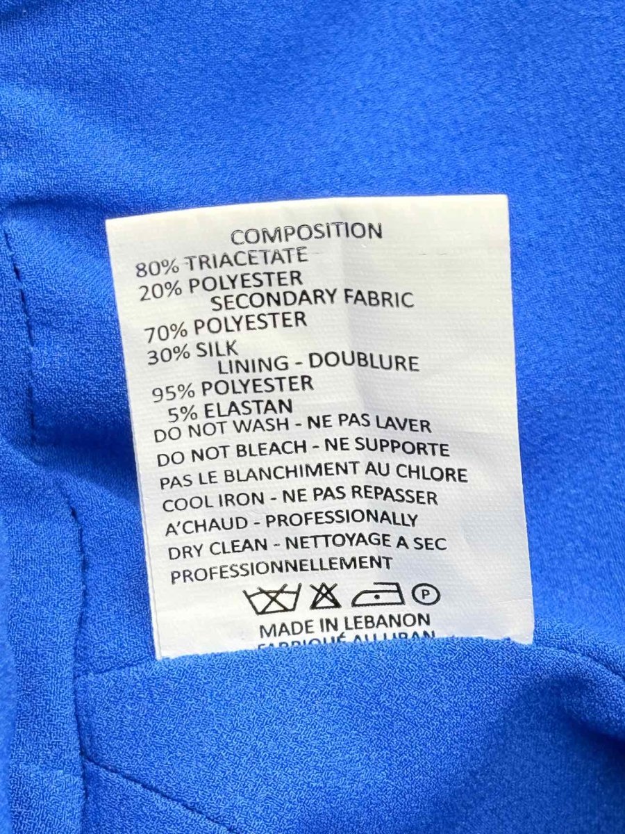 Pre - loved AZZI & OSTA Blue w/ Pink Size US 2 Long Dress at Reems Closet