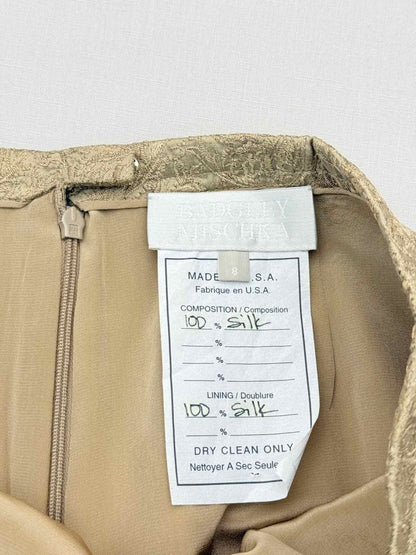 Pre-loved BADGLEY MISCHKA Gold Jacquard Size US 6/8 Outfit Set at Reems Closet