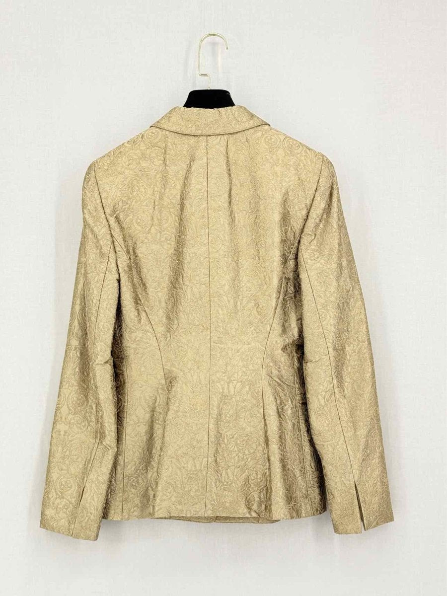Pre-loved BADGLEY MISCHKA Gold Jacquard Size US 6/8 Outfit Set at Reems Closet