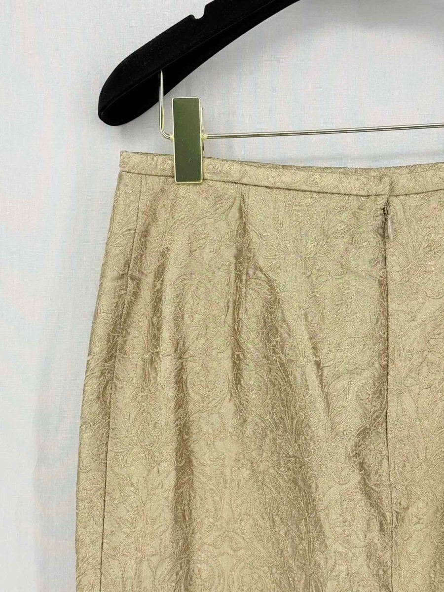 Pre-loved BADGLEY MISCHKA Gold Jacquard Size US 6/8 Outfit Set at Reems Closet
