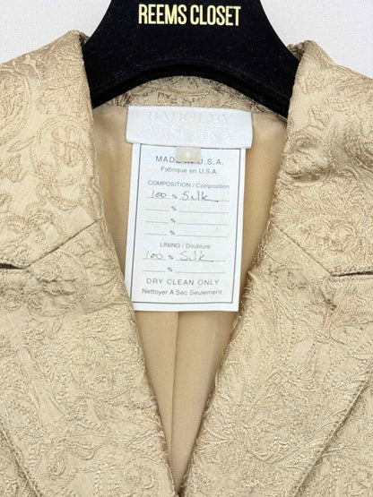 Pre-loved BADGLEY MISCHKA Gold Jacquard Size US 6/8 Outfit Set at Reems Closet