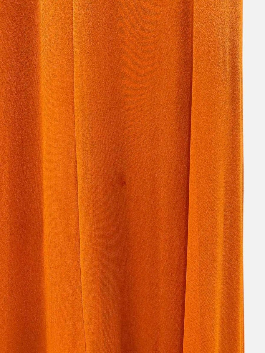 Pre - loved BADGLEY MISCHKA Layered Orange Size US 0 Long Dress at Reems Closet