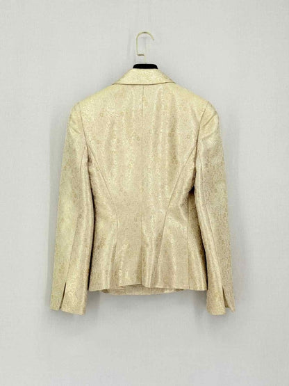 Pre-loved BADGLEY MISCHKA Metallic Gold Size US 6/8 Outfit Set at Reems Closet