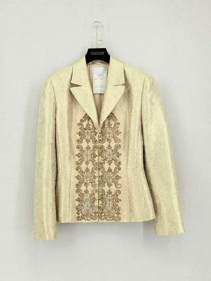 Pre-loved BADGLEY MISCHKA Metallic Gold Size US 6/8 Outfit Set at Reems Closet
