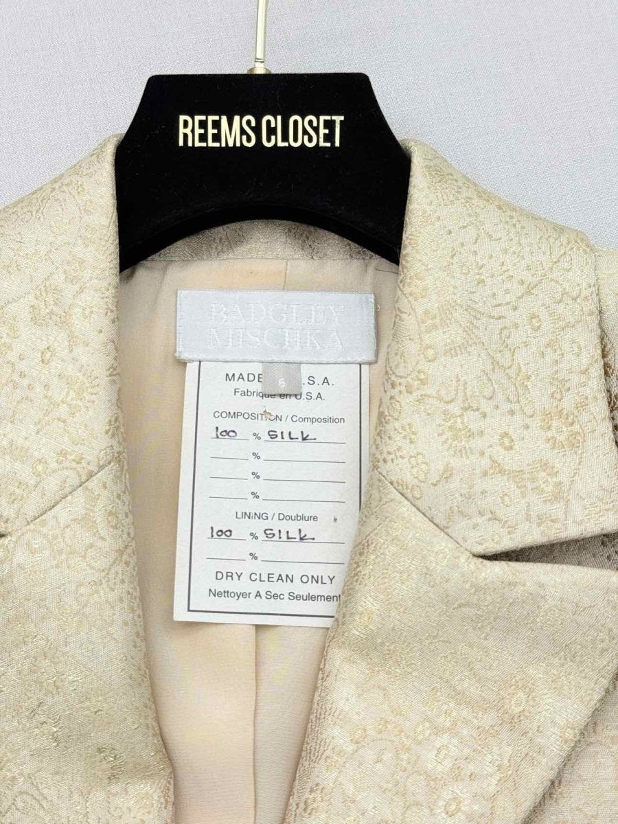 Pre-loved BADGLEY MISCHKA Metallic Gold Size US 6/8 Outfit Set at Reems Closet