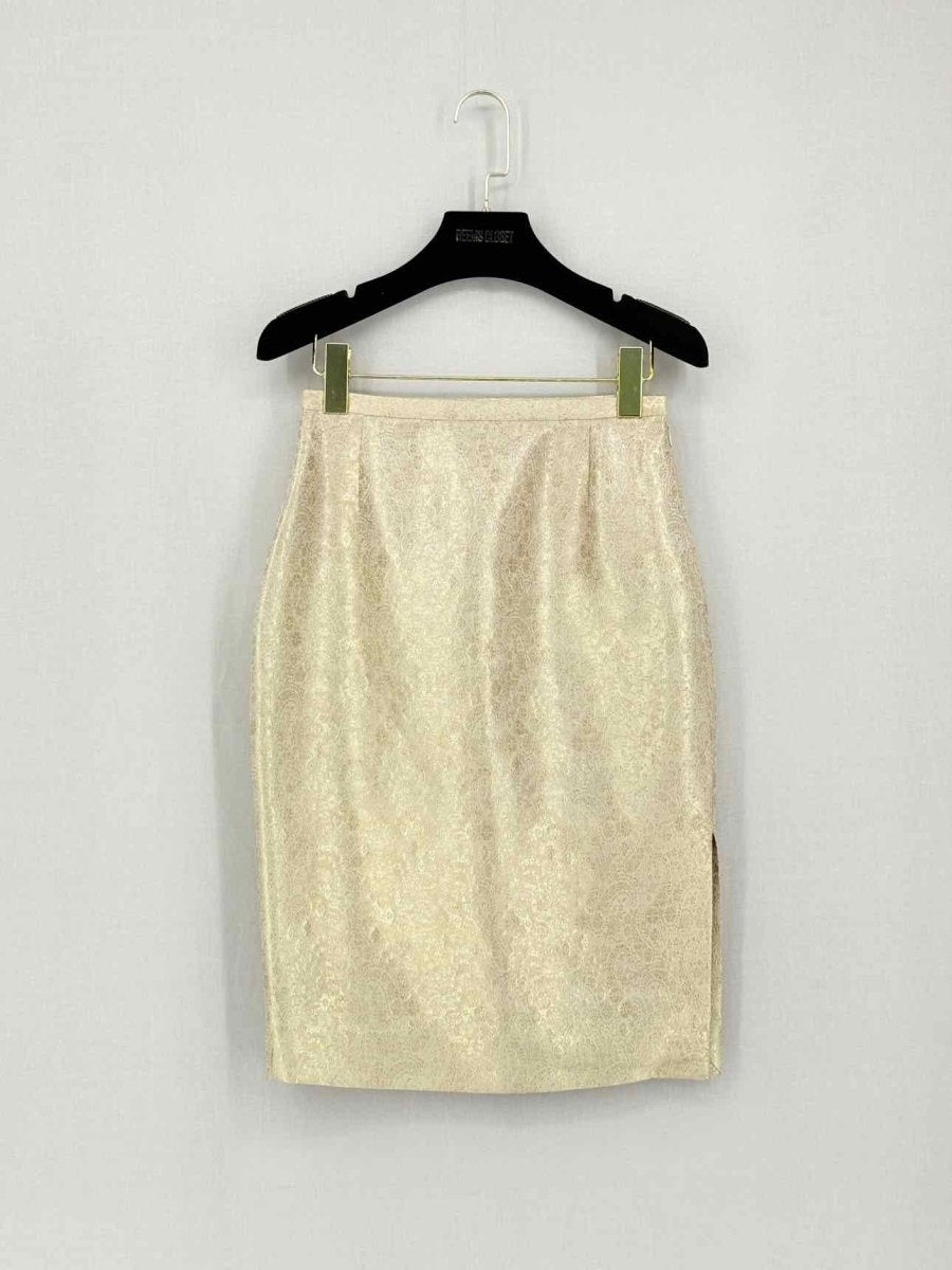 Pre-loved BADGLEY MISCHKA Metallic Gold Size US 6/8 Outfit Set at Reems Closet
